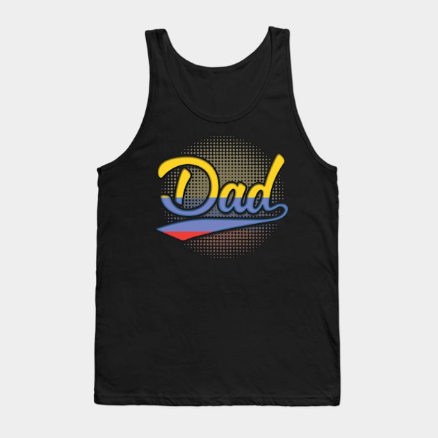 Colombian Dad - Gift for Colombian From Colombia Tank Top by Country Flags